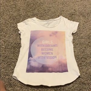 A t-shirt with an inspirational message